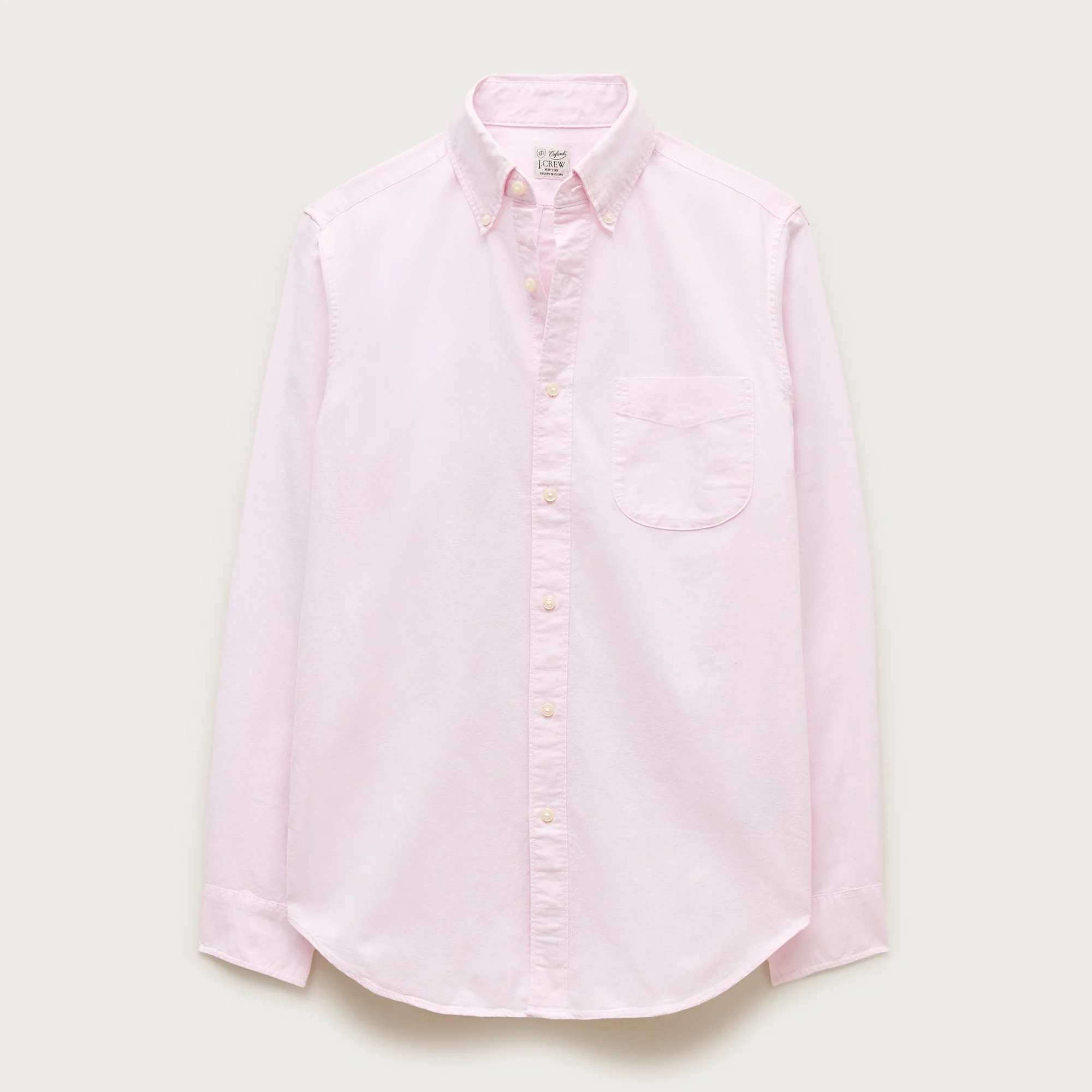 Broken-in organic cotton oxford shirt - 1