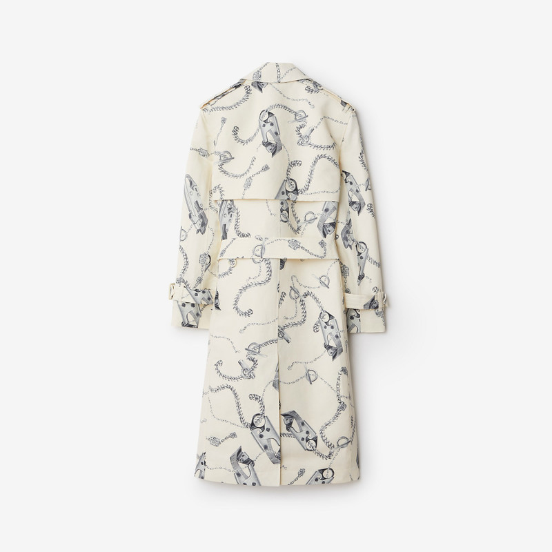 Long Knight Hardware Tricotine Trench Coat 5