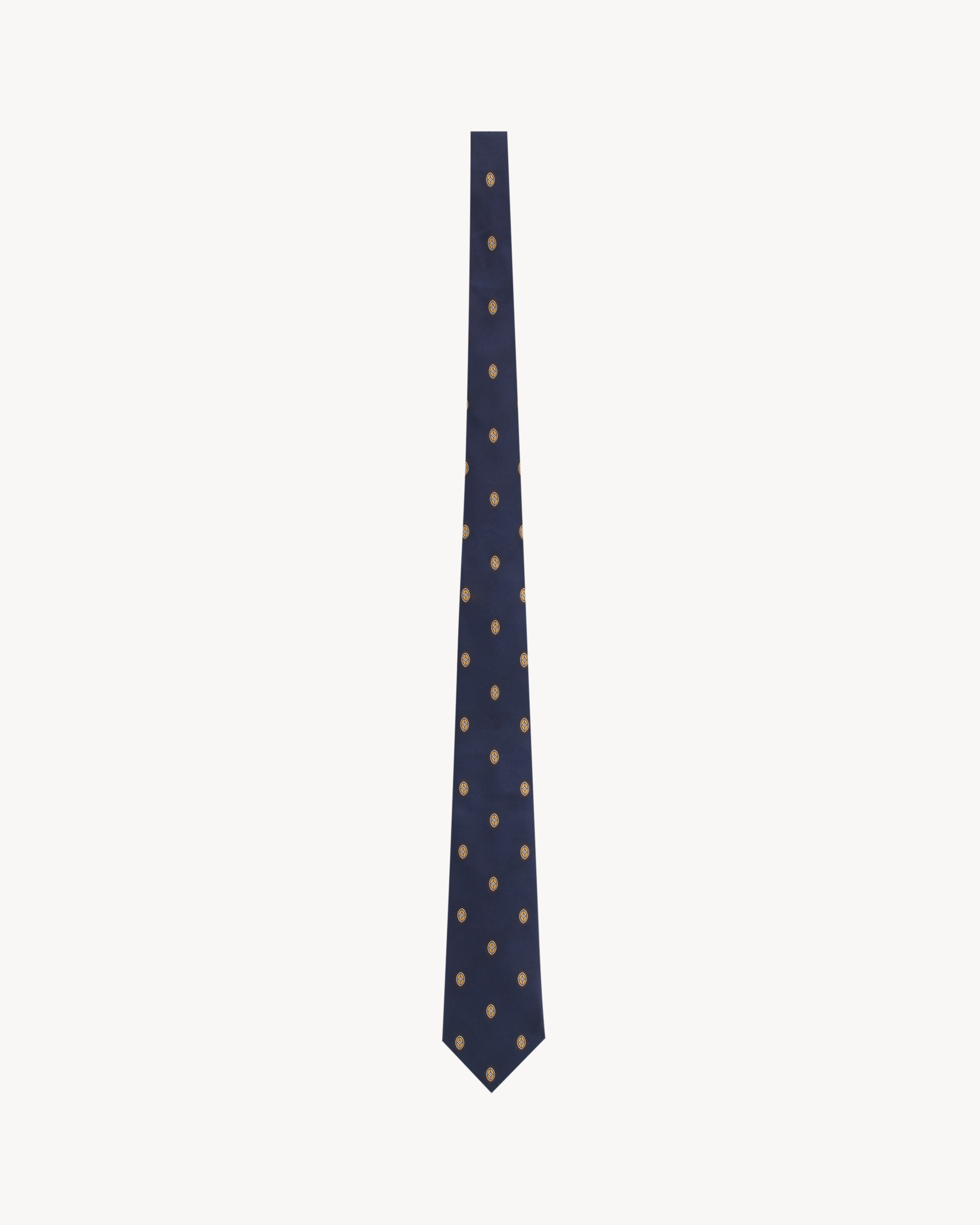 WIDE TIE IN MEDALLION SILK JACQUARD - 1