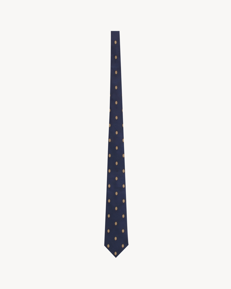 WIDE TIE IN MEDALLION SILK JACQUARD 1