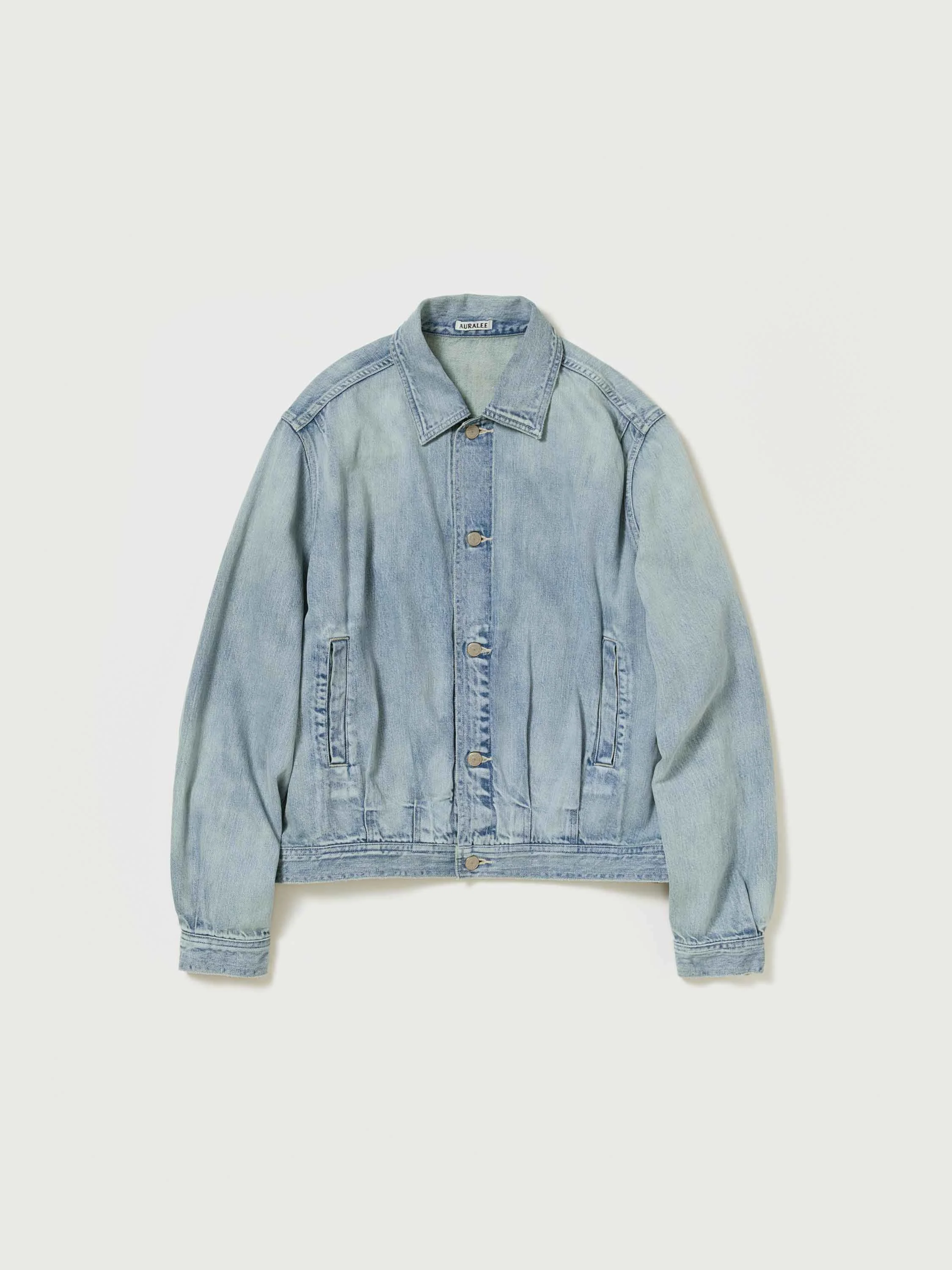 FADED SELVEDGE LIGHT DENIM BLOUSON - 1