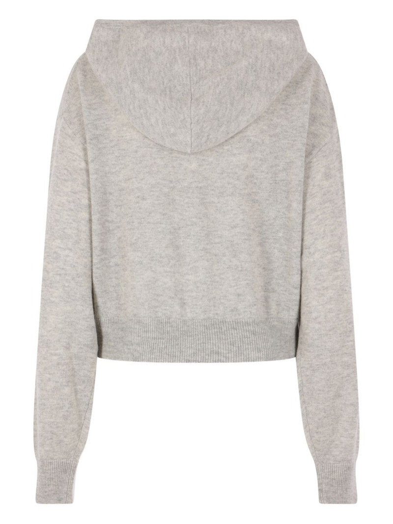 Allude zip-fastening hoodie outlook