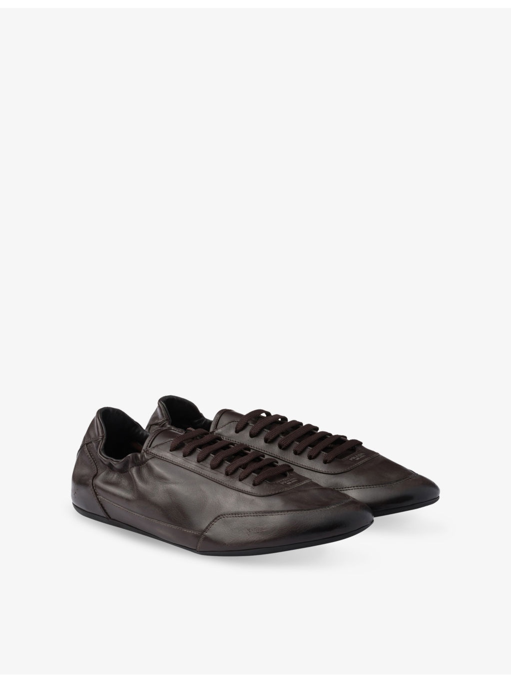 Collapse Leather Low-Top Trainers - 3