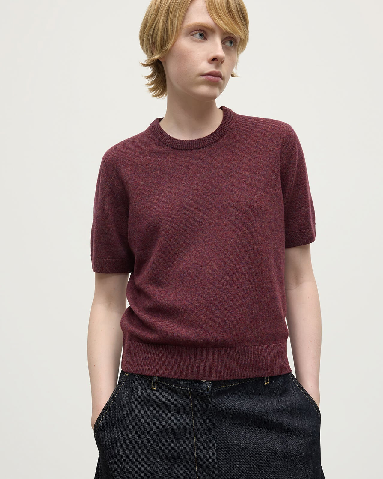 Classic Cashmere Purple T-shirt - 5