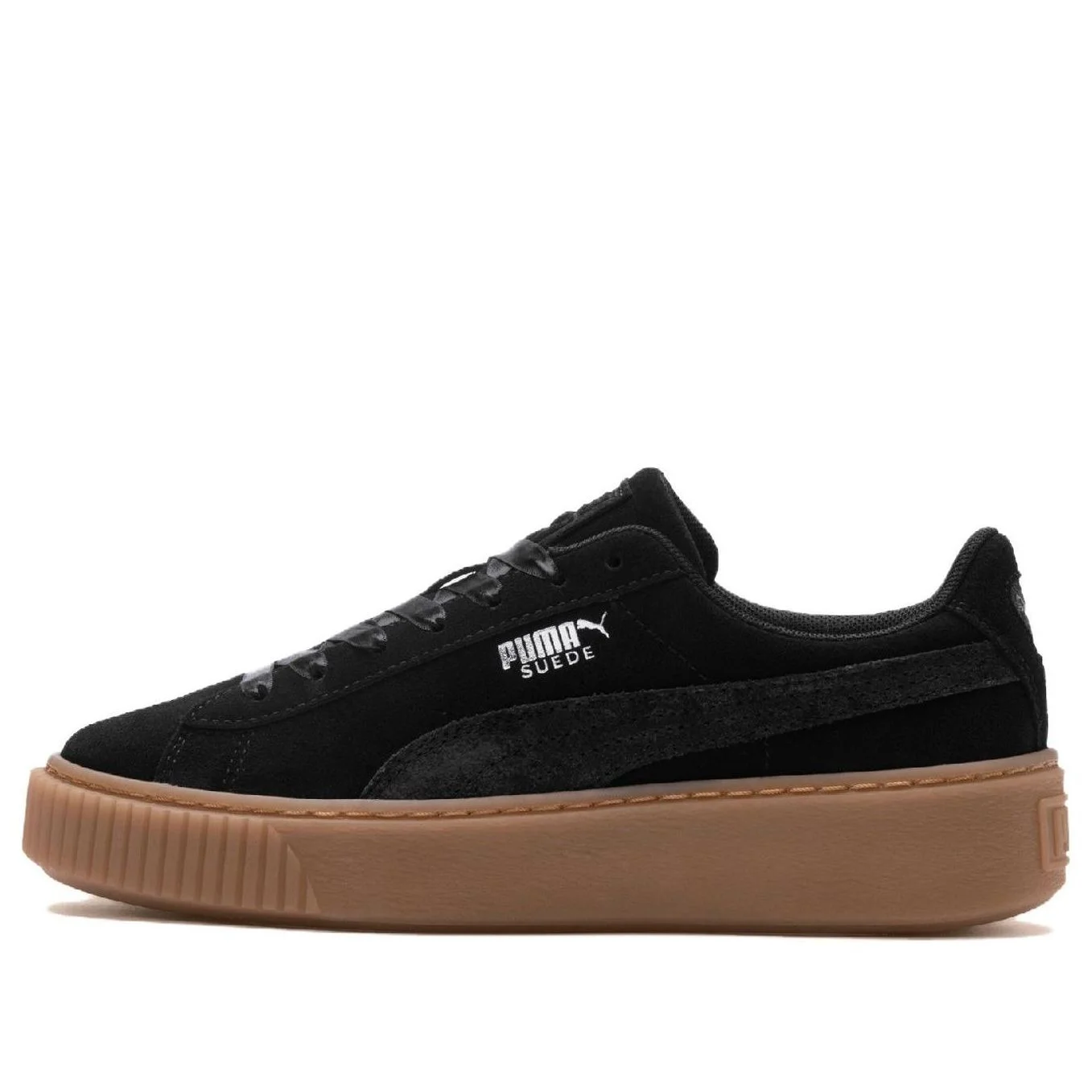 (WMNS) PUMA 스웨이드 플랫폼 '버블 - 블랙'366439-01 - 1