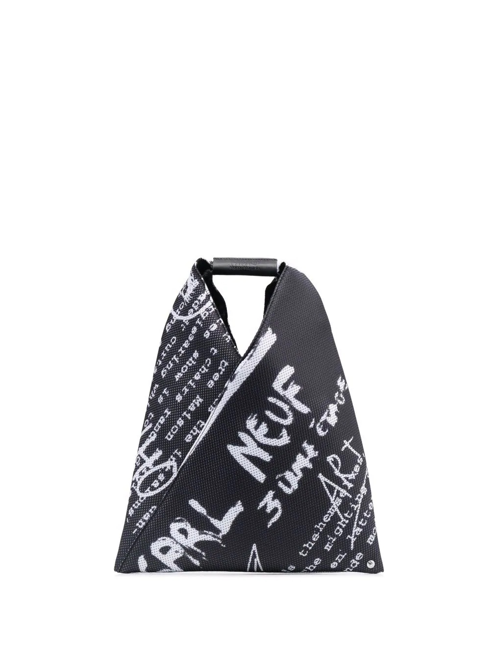 slogan-print Japanese tote bag - 1