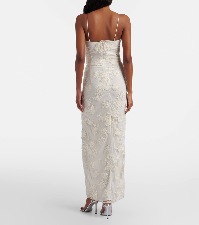 Bridal beaded bustier dress 3