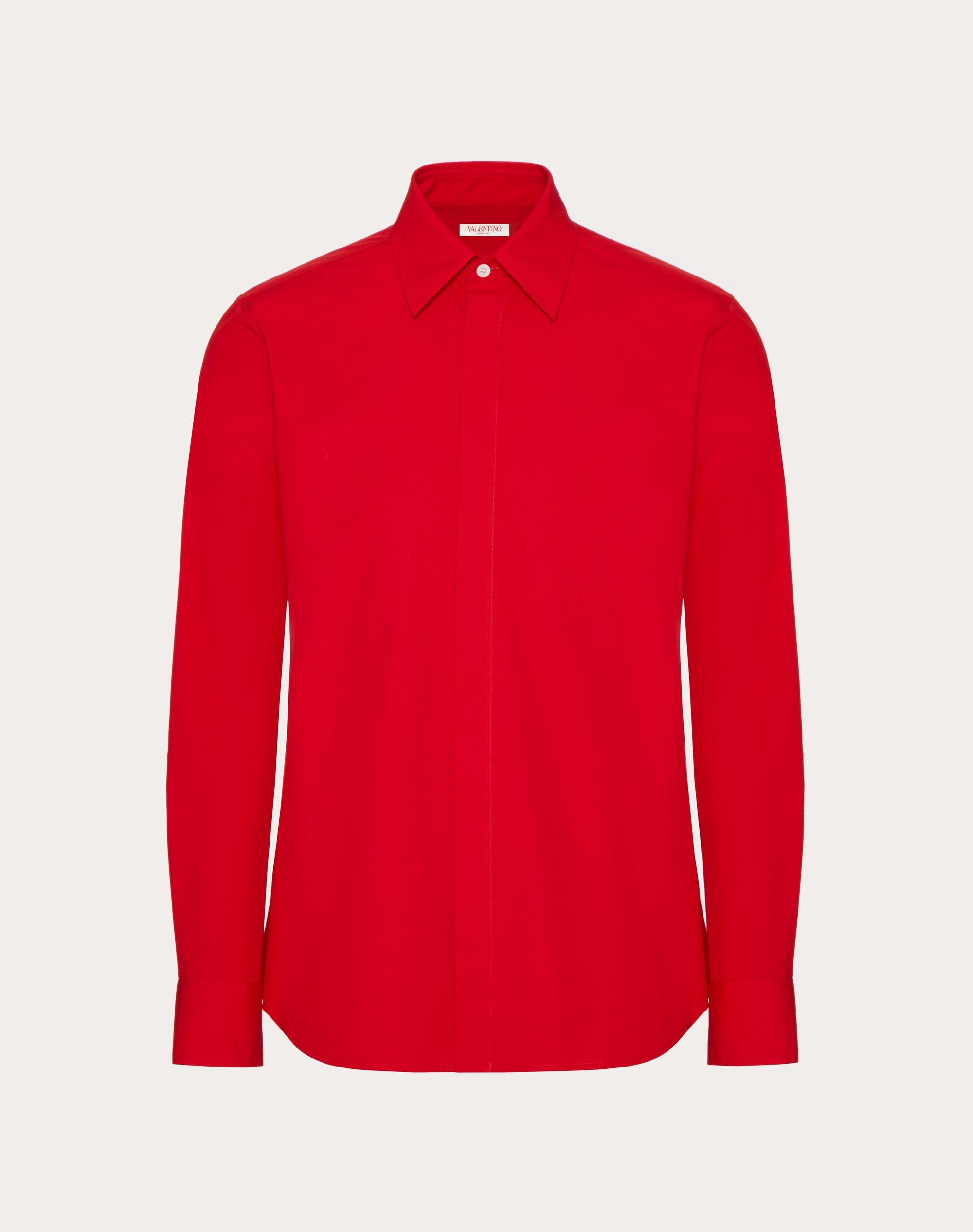 HEAVY COTTON POPLIN LONG SLEEVE SHIRT - 1