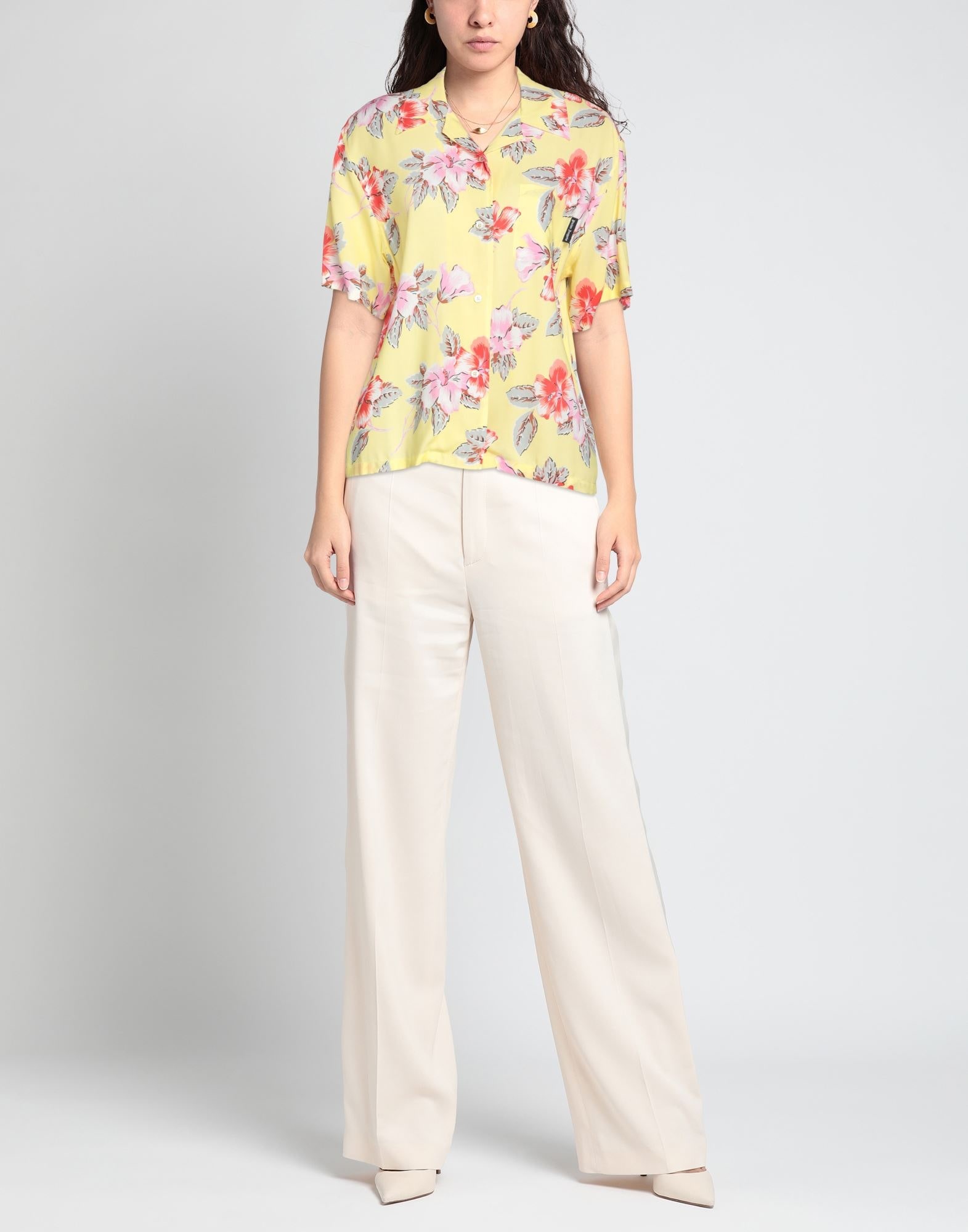 Yellow Women's Floral Shirts & Blouses - 2