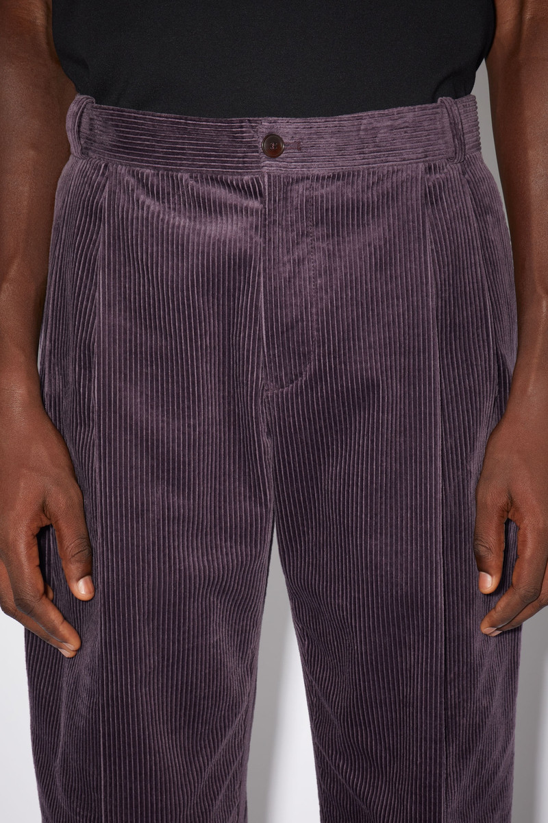 Corduroy trousers - Aubergine purple 5