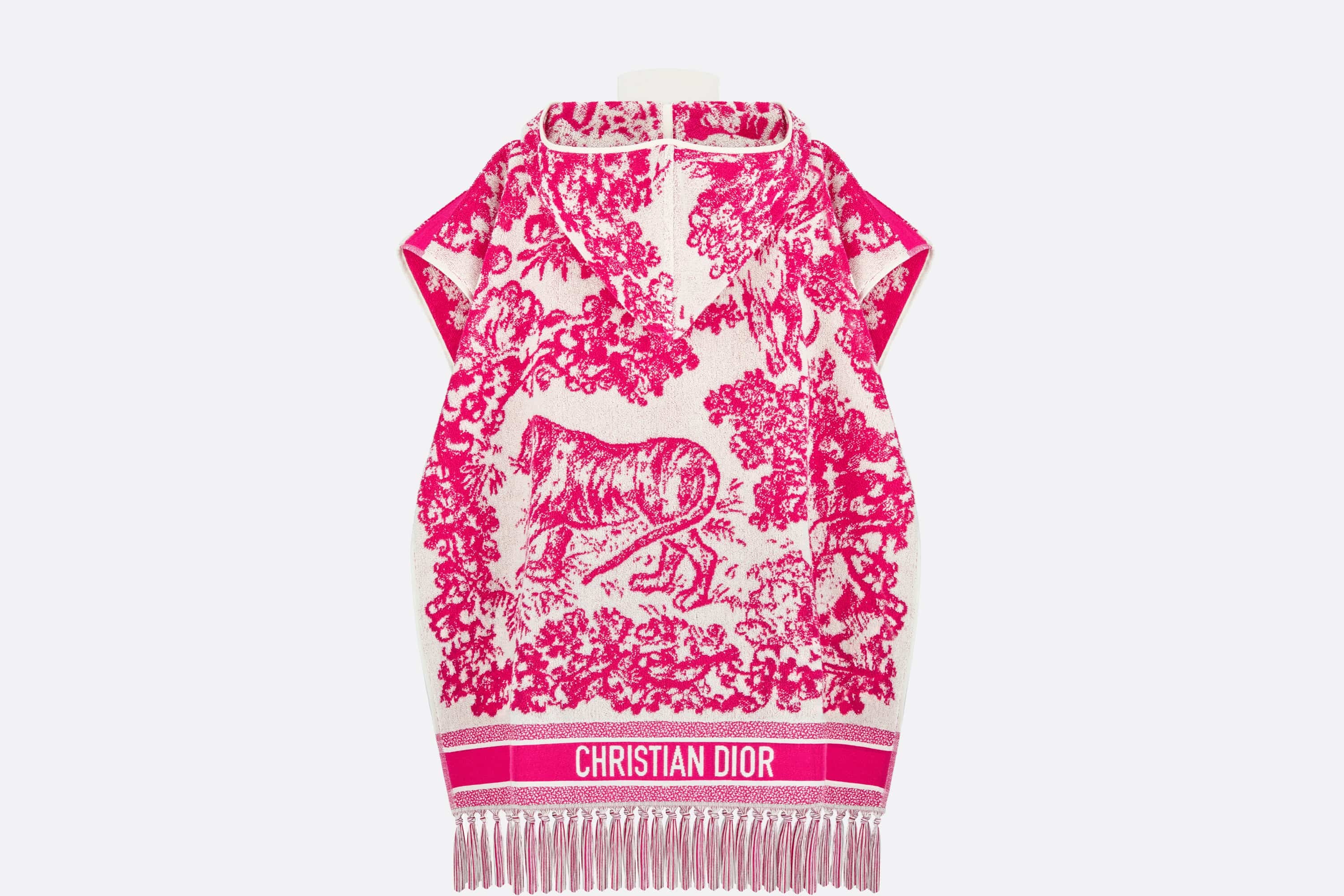 Toile de Jouy Sauvage Hooded Poncho - 2