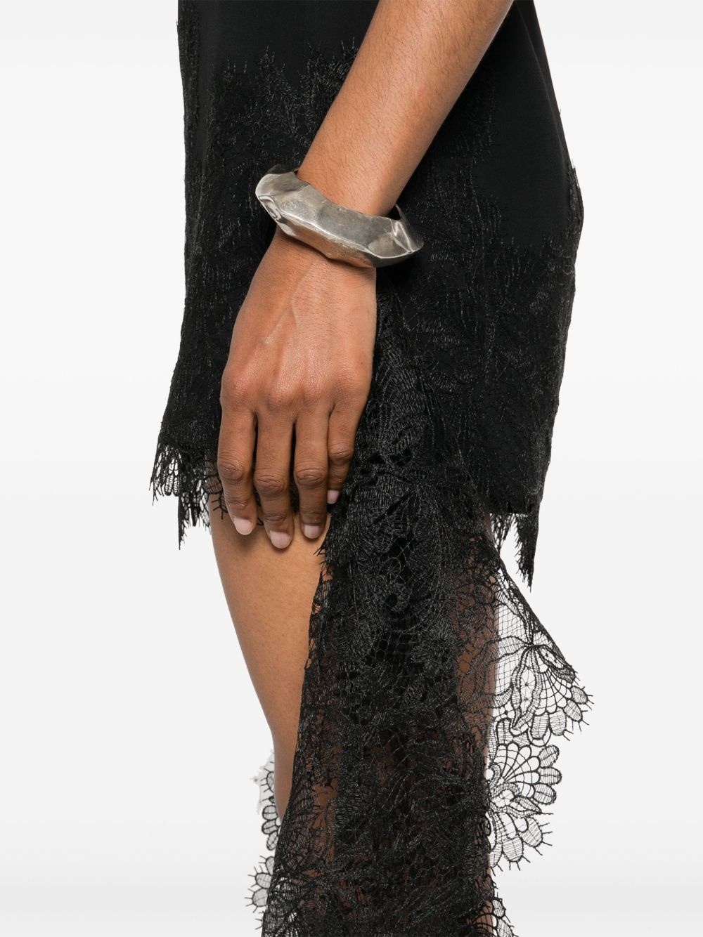lace hem mini skirt - 5