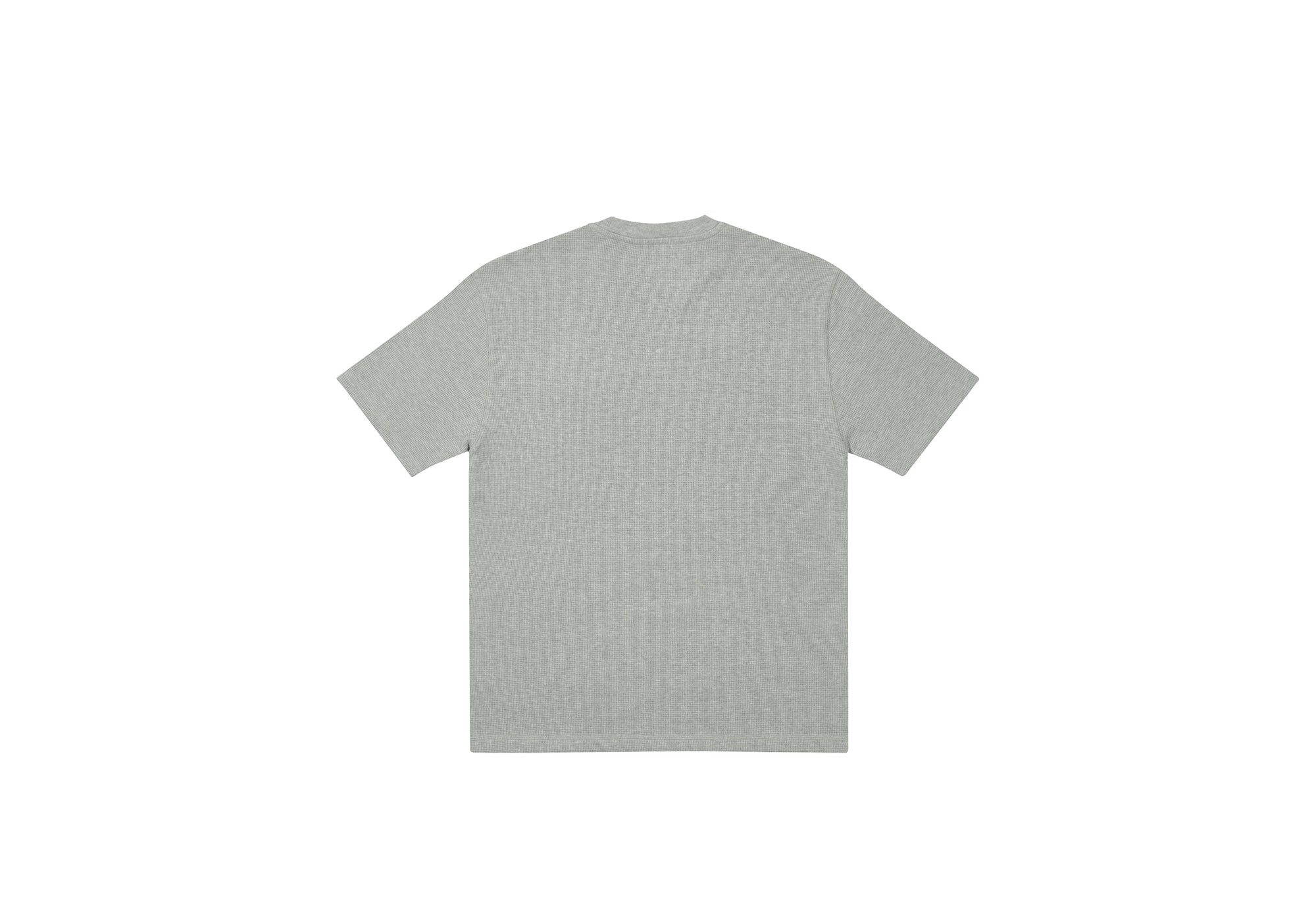 WAFFLE OVERLOCK T-SHIRT GREY MARL - 2