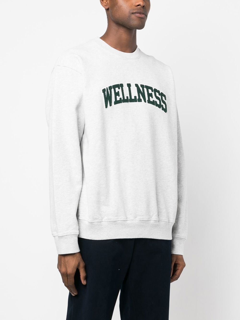 Wellness-print crew-neck sweatshirt - 2