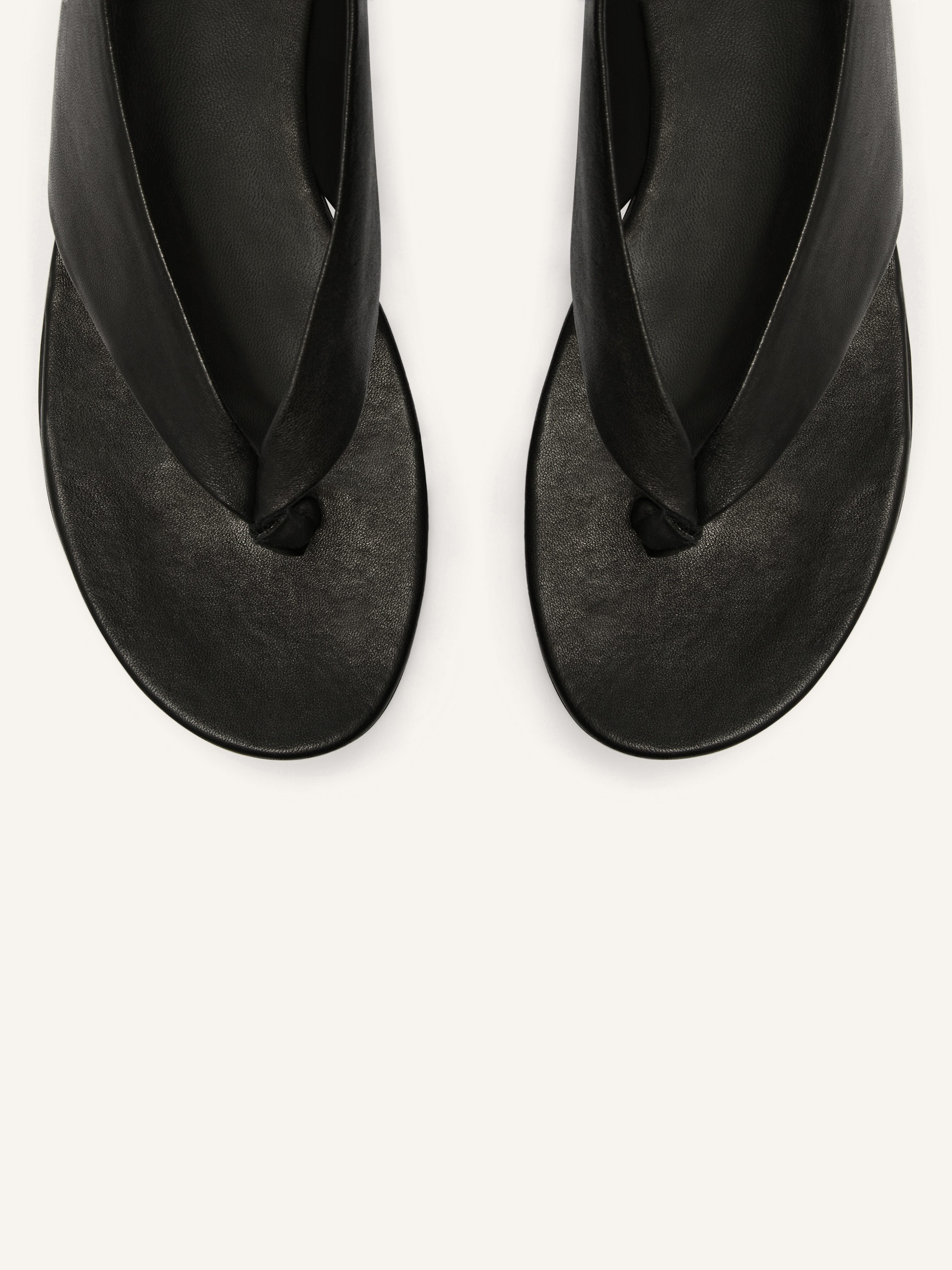 OPENED LEATHER BALLERINAS - 4