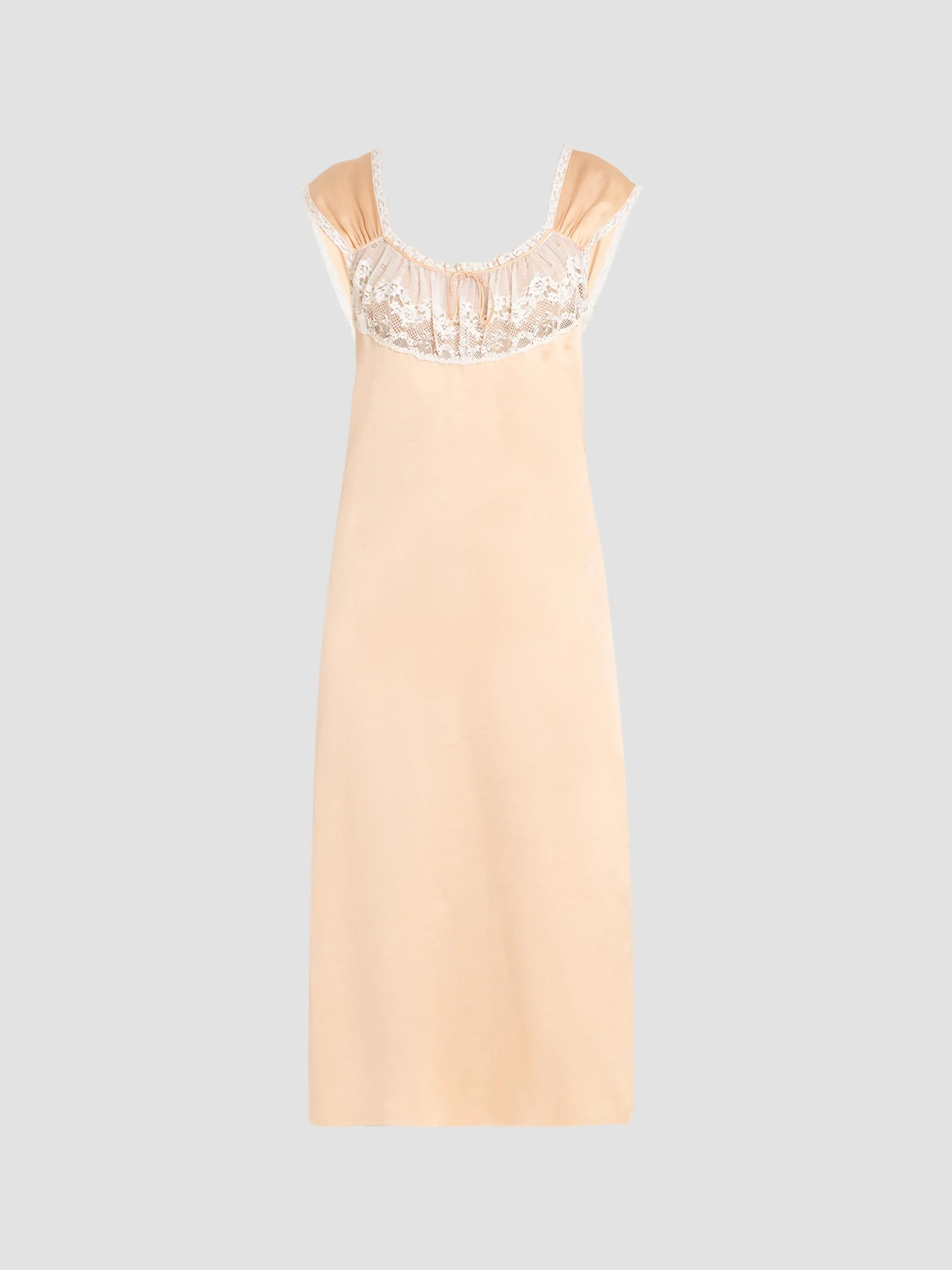 Women's Sleeveless Silk A-Line Midi Dress - Clay Pink - 1