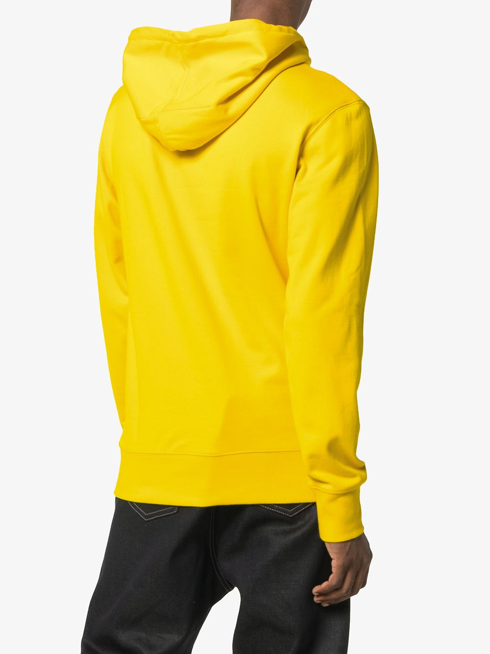 logo-print "Yellow" hoodie - 4