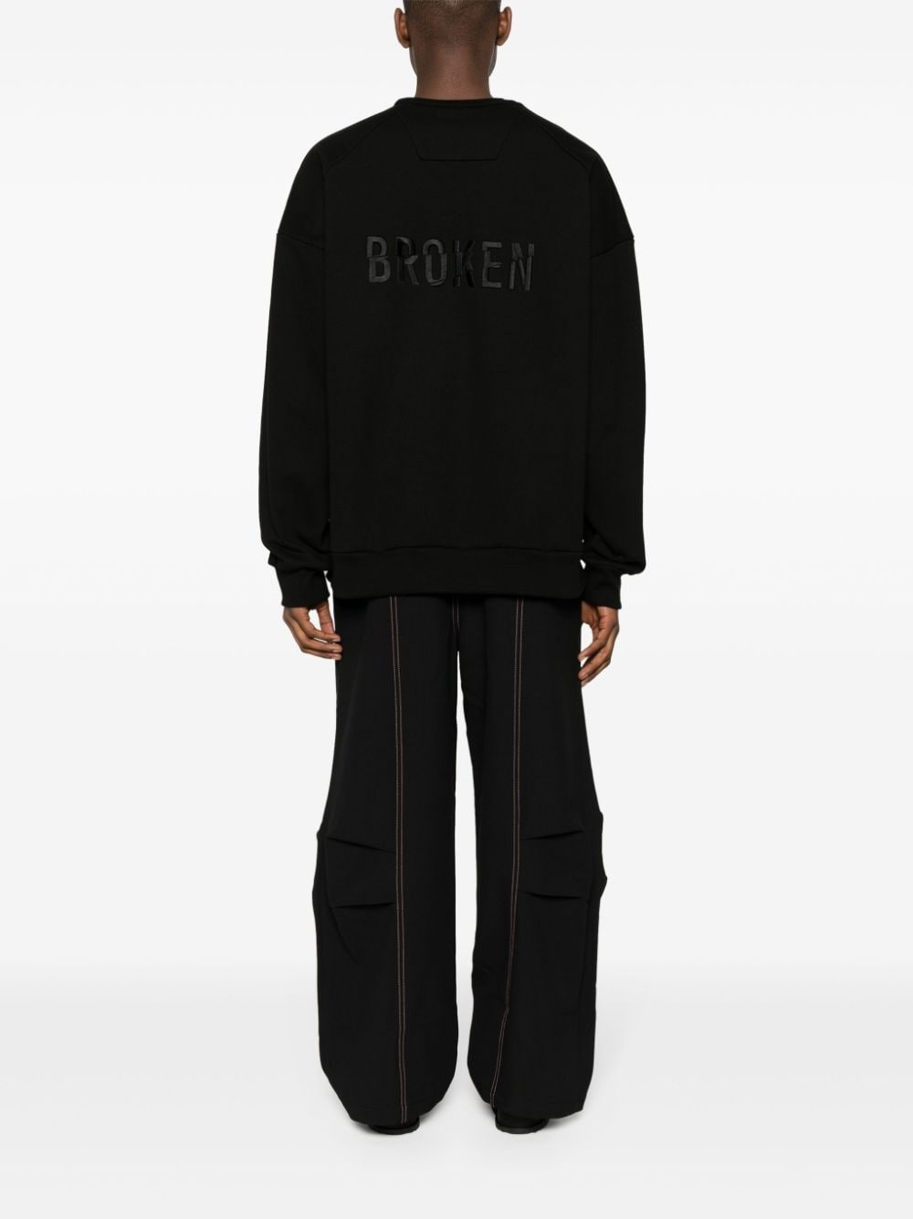 embroidered-logo sweatshirt - 2