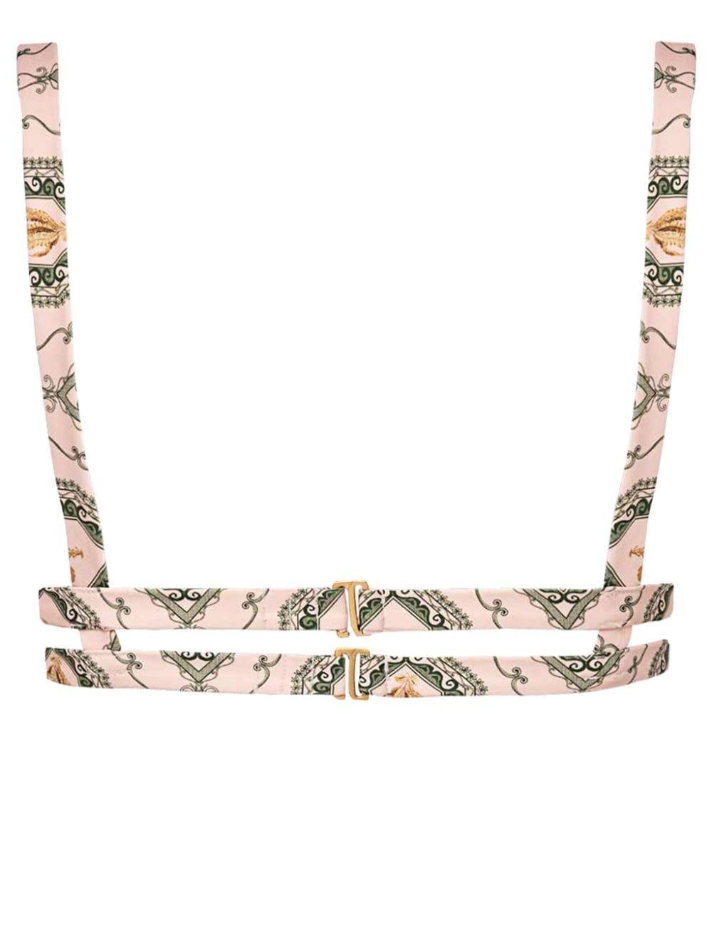 Havana Calado graphic-print bikini top - 2