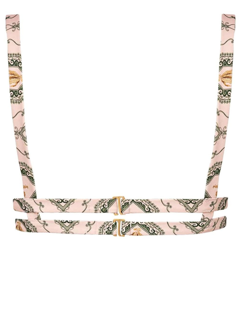 Agua by Agua Bendita Havana Calado graphic-print bikini top outlook
