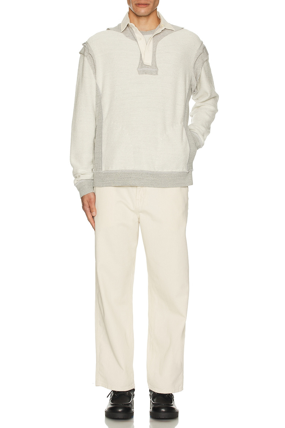 Collared Sweatshirt - 4