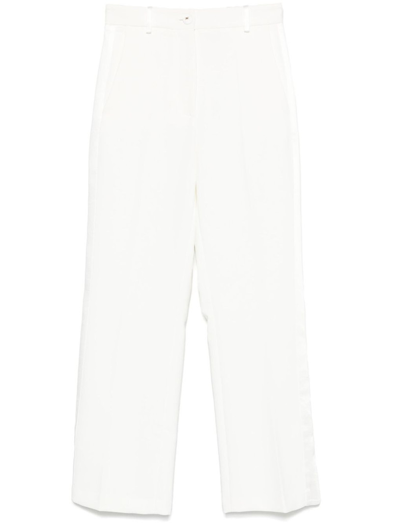 satin-bands crepe trousers 1