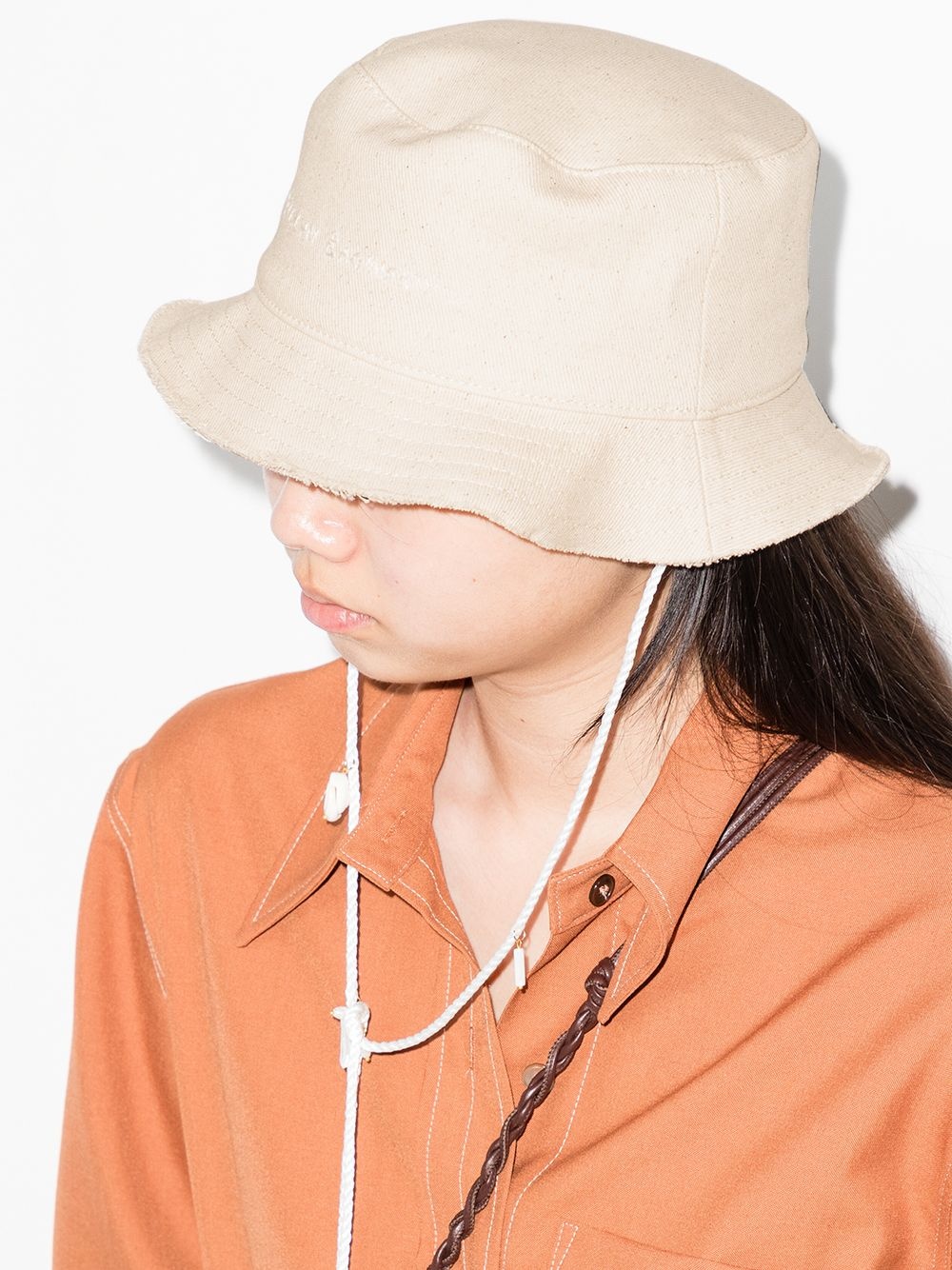 wide-brim bucket hat - 2