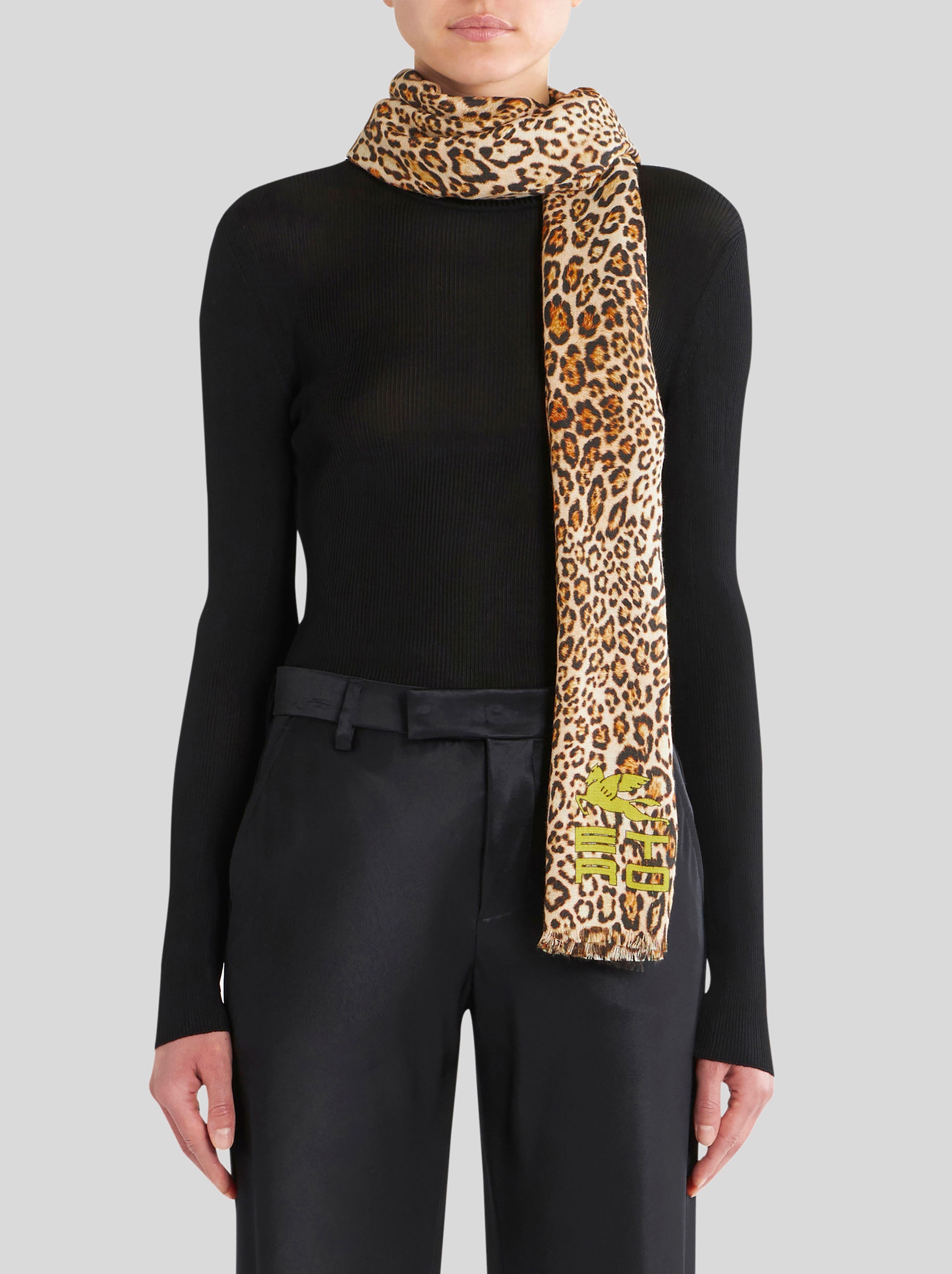 SELVEDGED ANIMALIER SCARF - 2