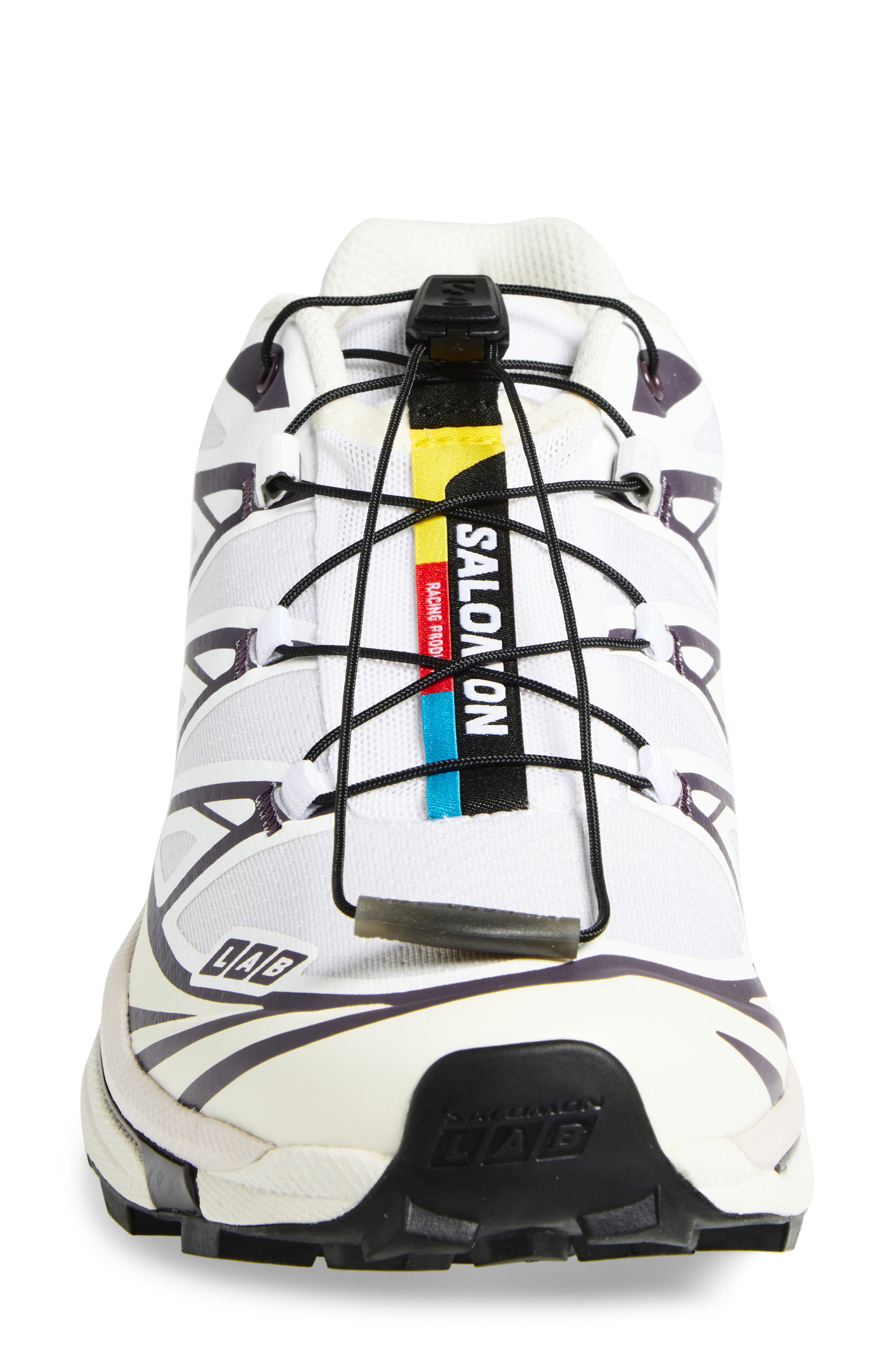 Salomon Gender Inclusive XT-6 Trail Running Shoe in White/Vanilla Ice/Plum at Nordstrom - 4