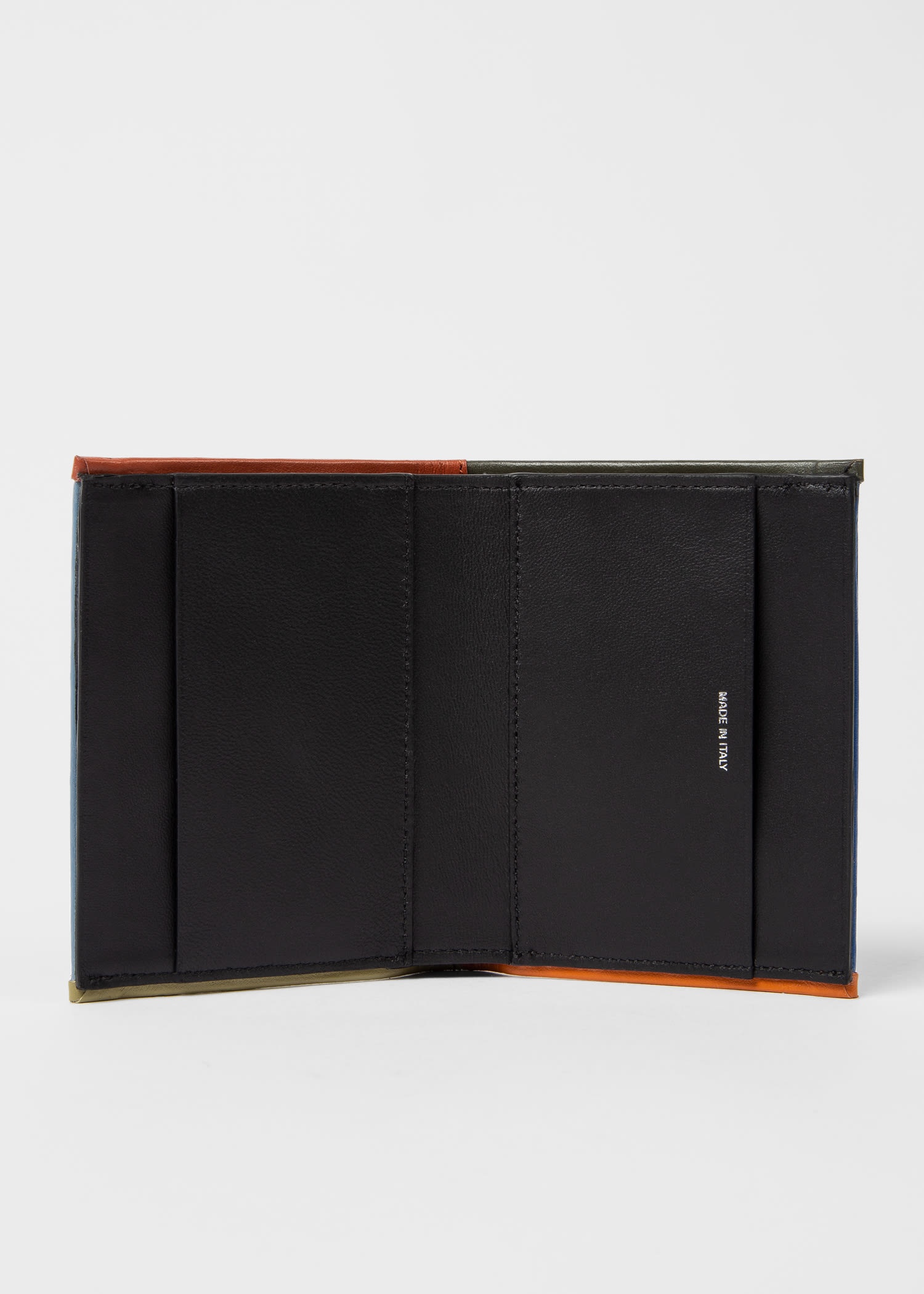 Leather Contrast Trim Billfold Wallet - 2