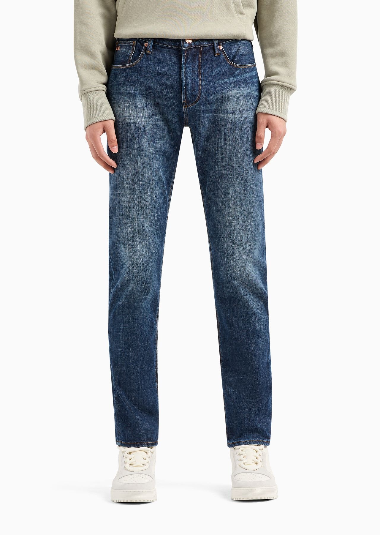 J06 slim-fit, bleached-effect comfort-denim jeans - 2