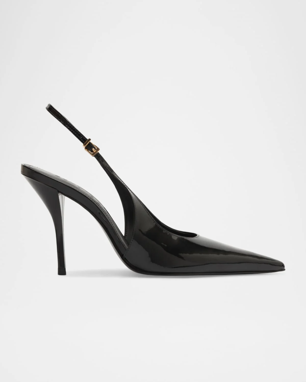 Liora 100mm Patent Leather Slingback Pumps - 1