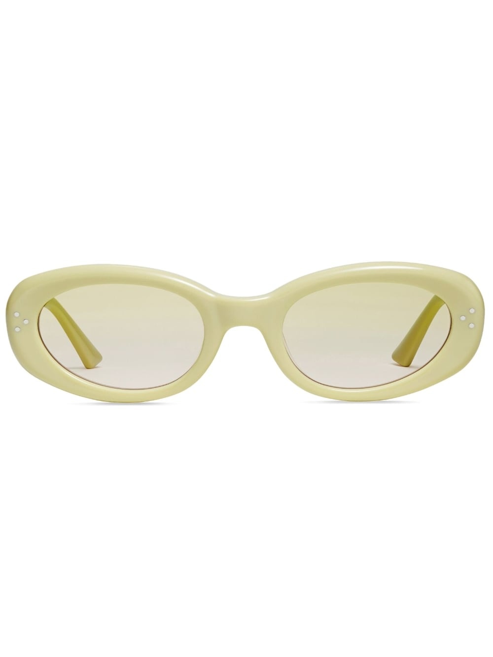 tonal-design oval-frame sunglasses - 1