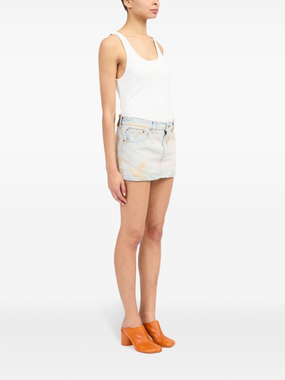 logo-patch mini skirt - 3
