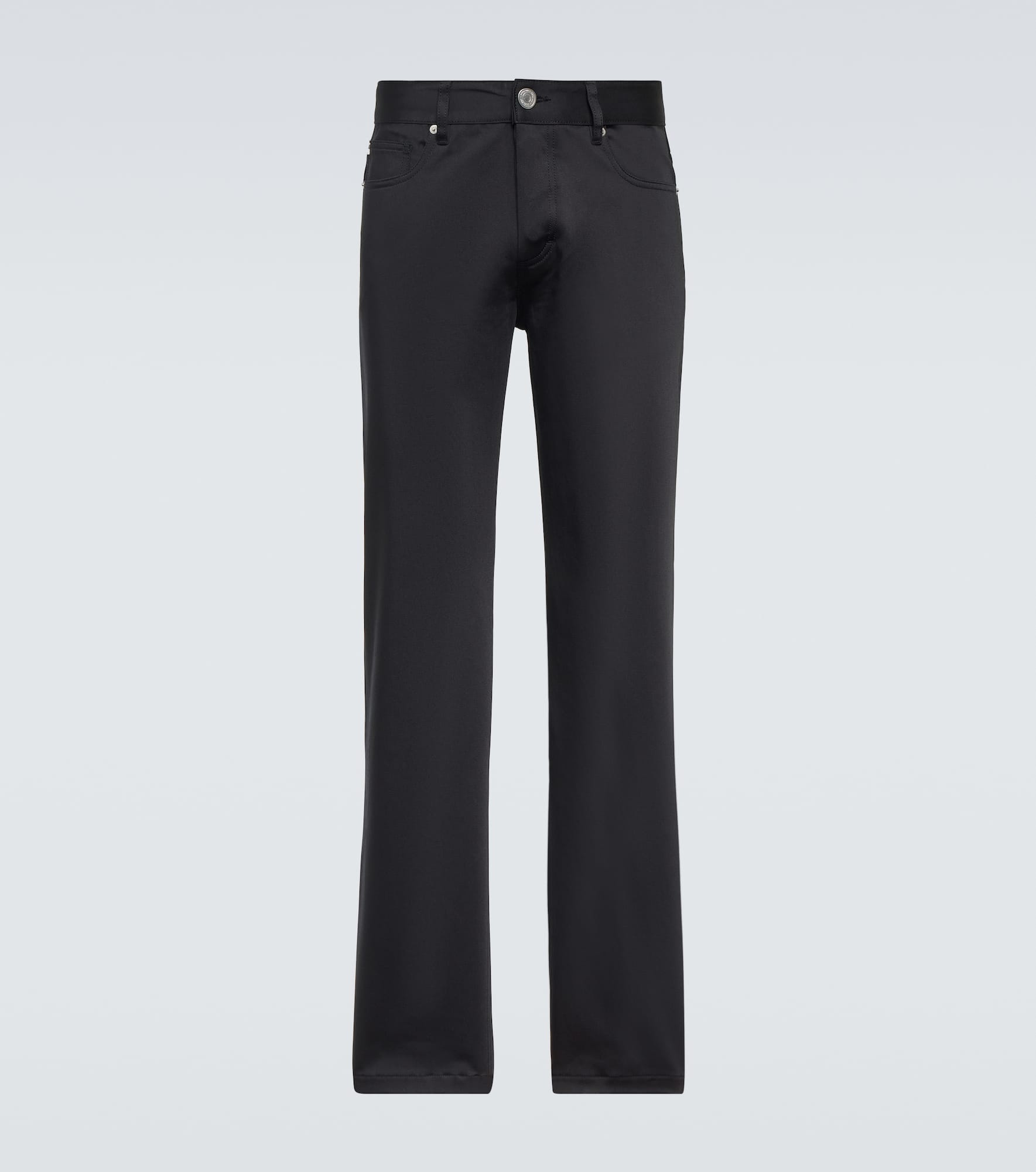 Cotton straight pants - 1