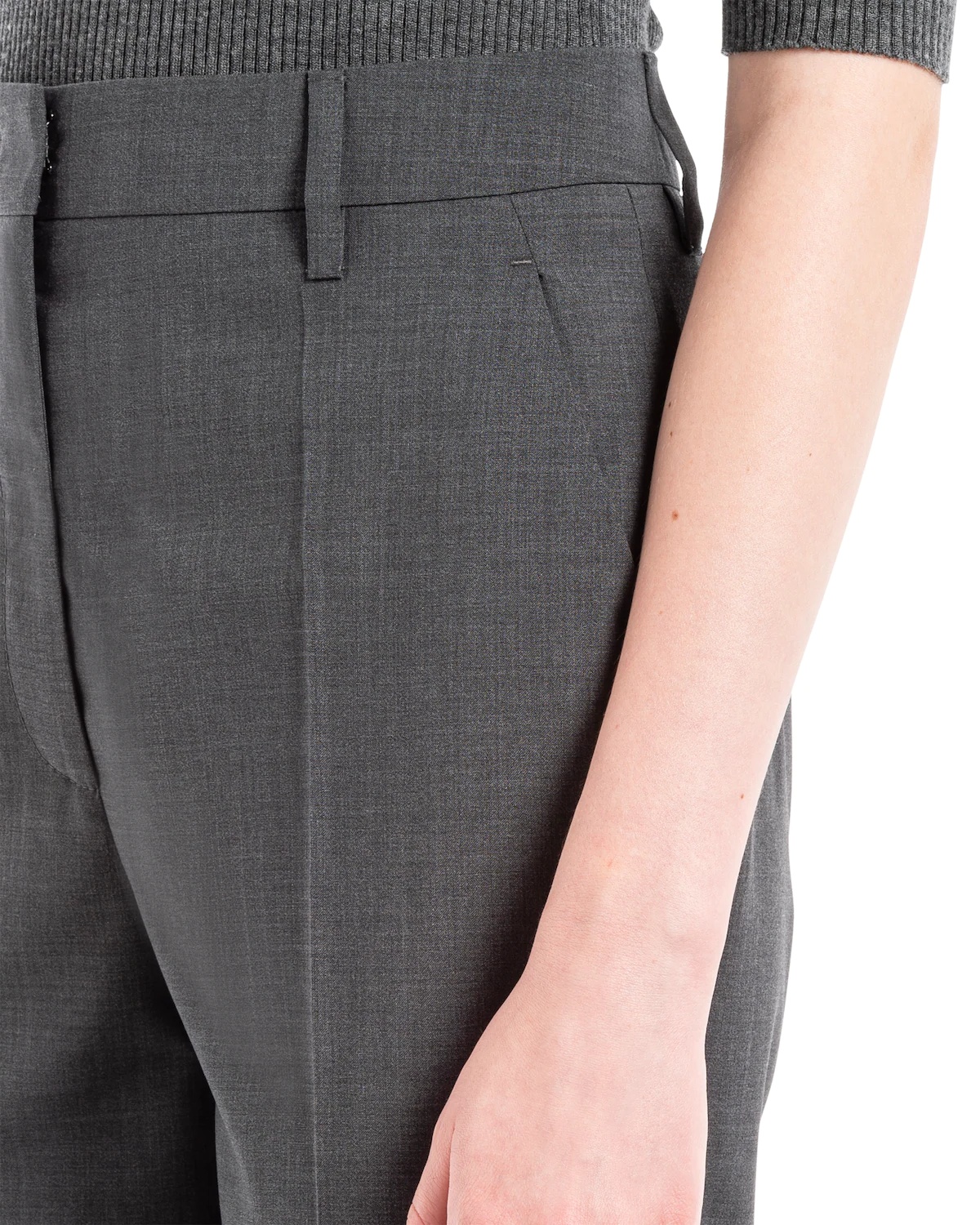 Printed light wool trousers - 5