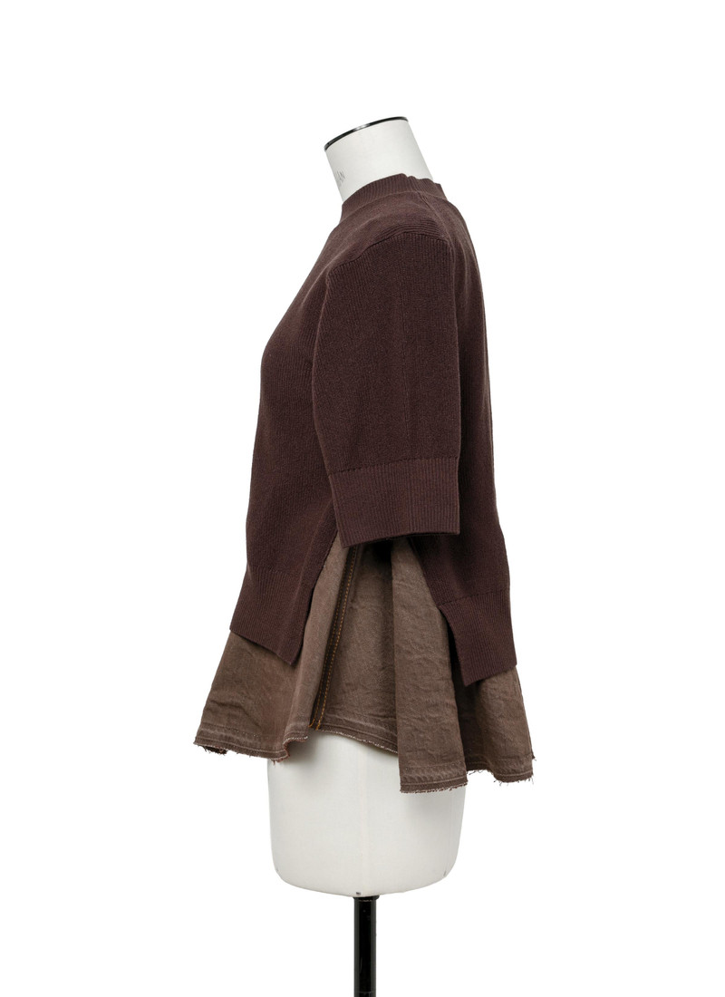 sacai Denim x Knit Pullover outlook