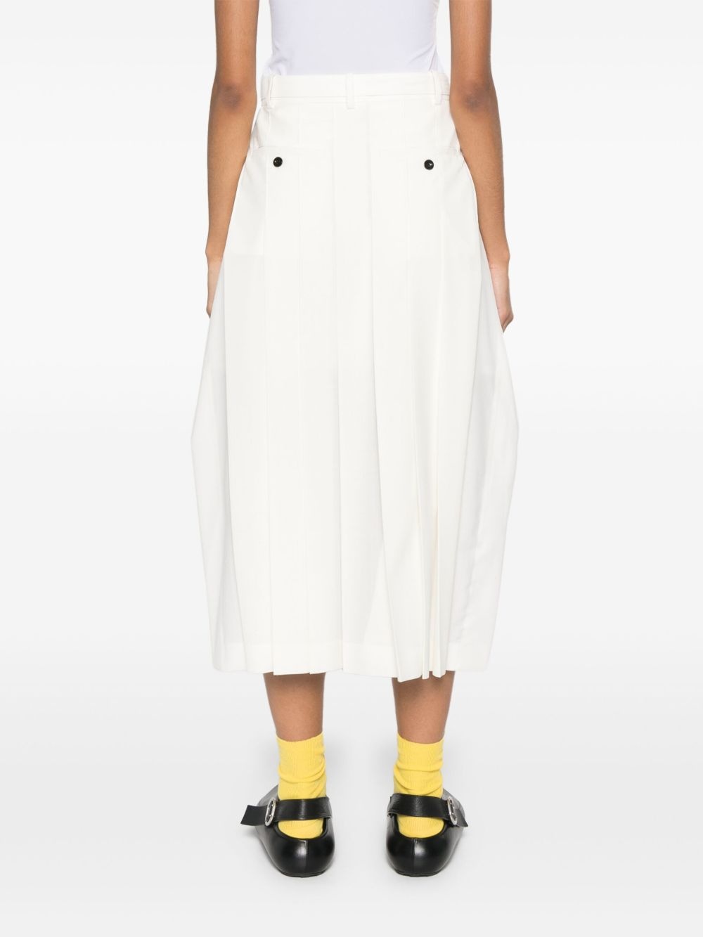 pleated midi skirt - 4