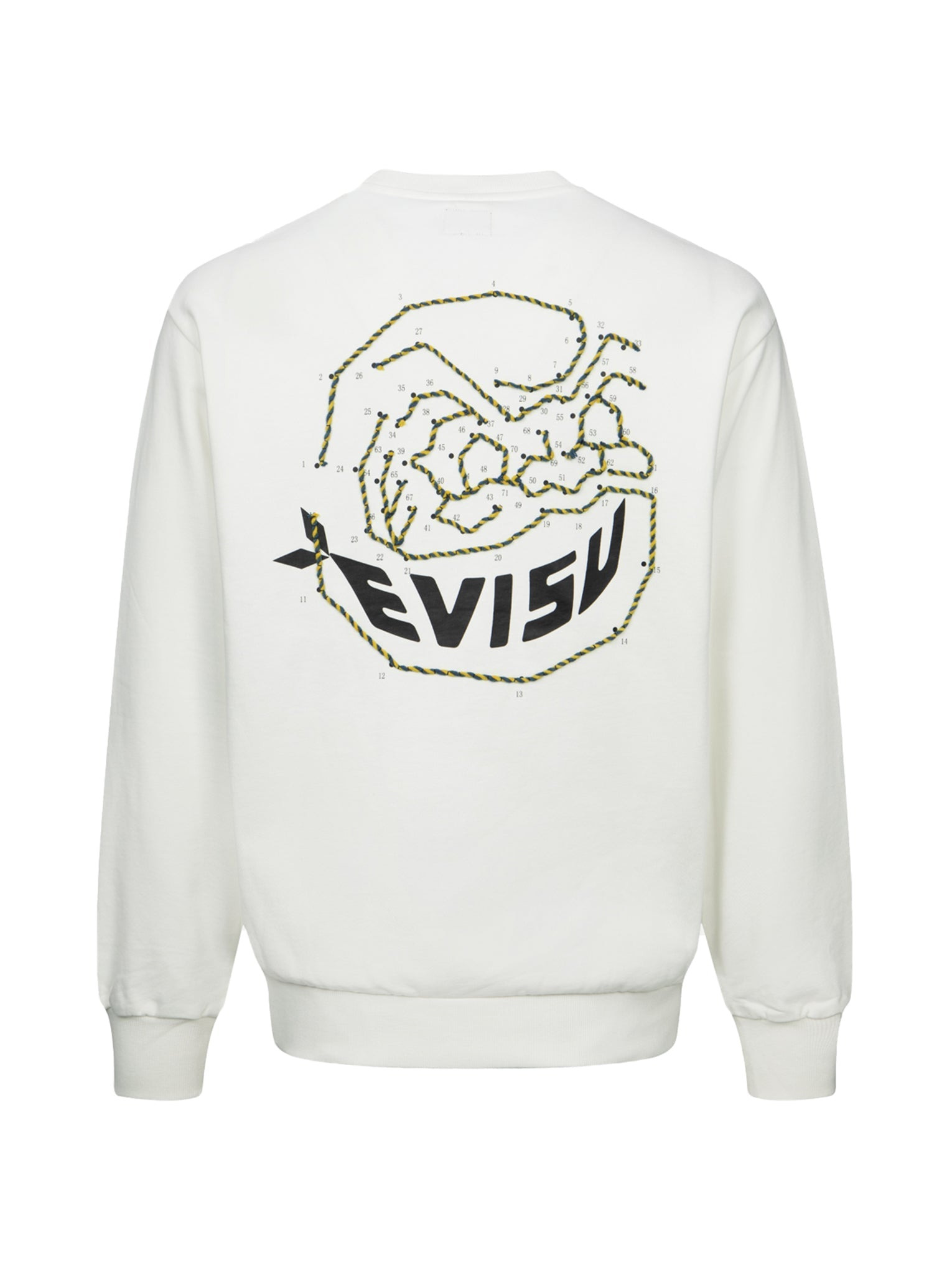 DOT-TO-DOT DARUMA AND LOGO PRINT RELAX FIT SWEATSHIRT - 14