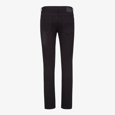 FENDI Black denim jeans outlook