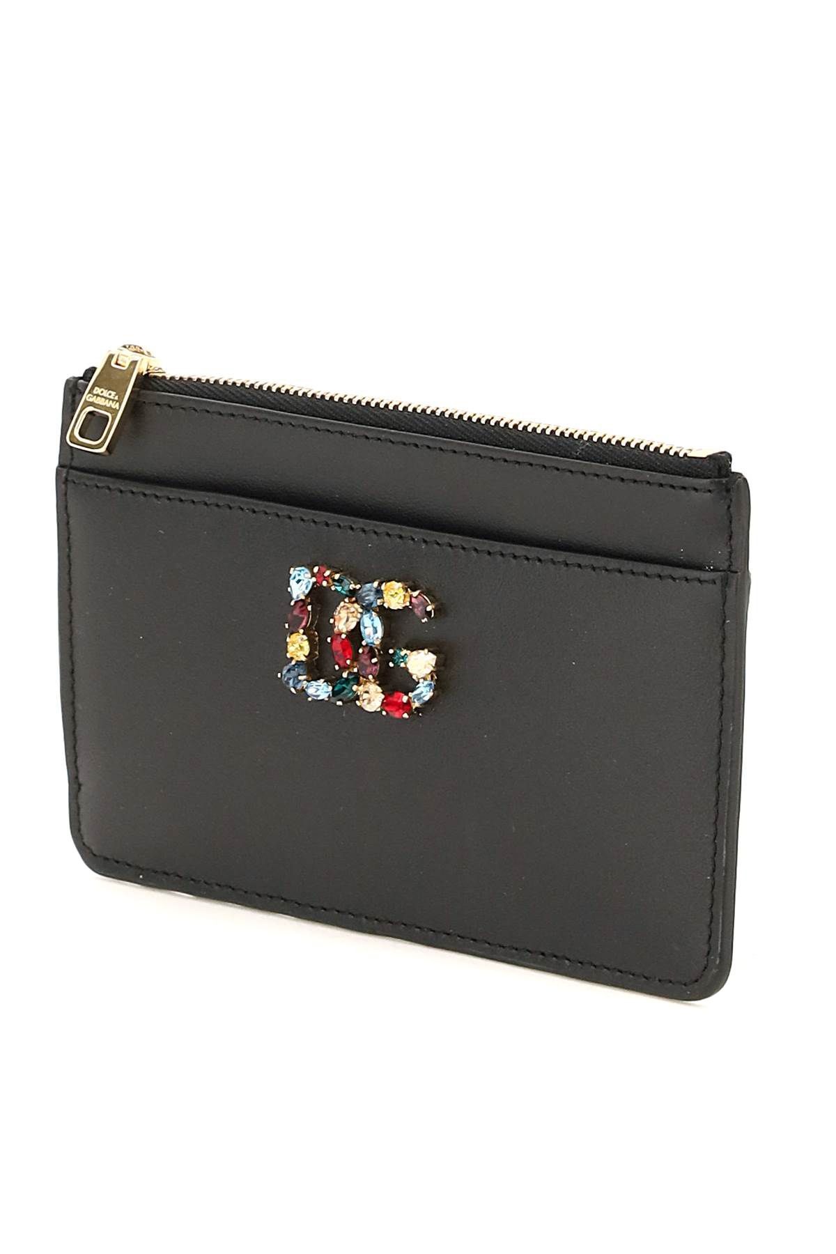 CARDHOLDER POUCH WITH RHINESTONES DG LOGO - 4