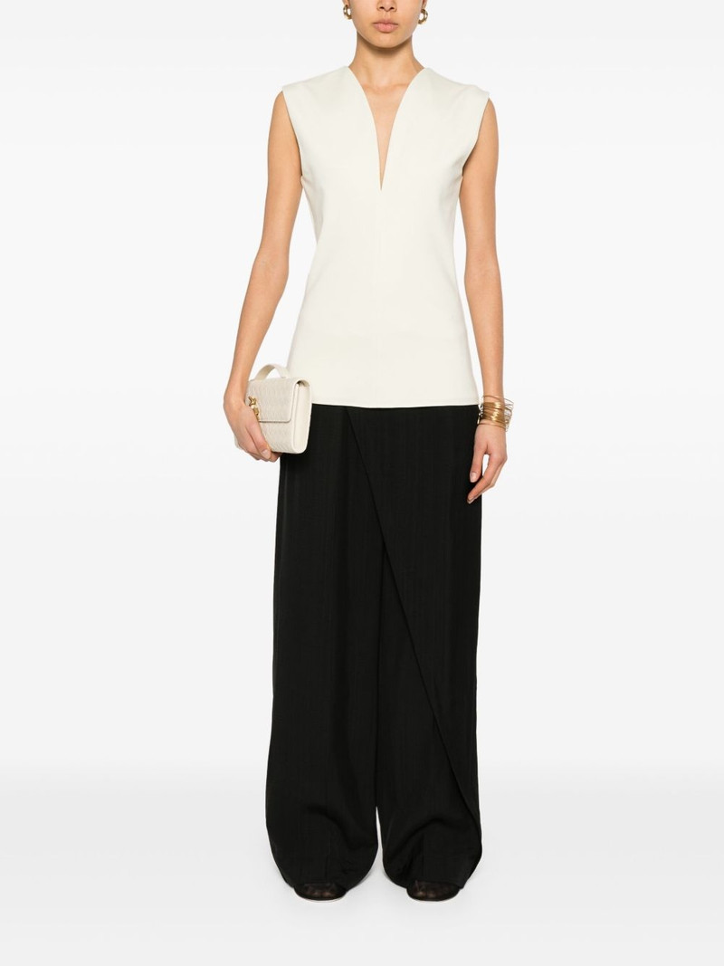 Lanvin deep V-neck top outlook
