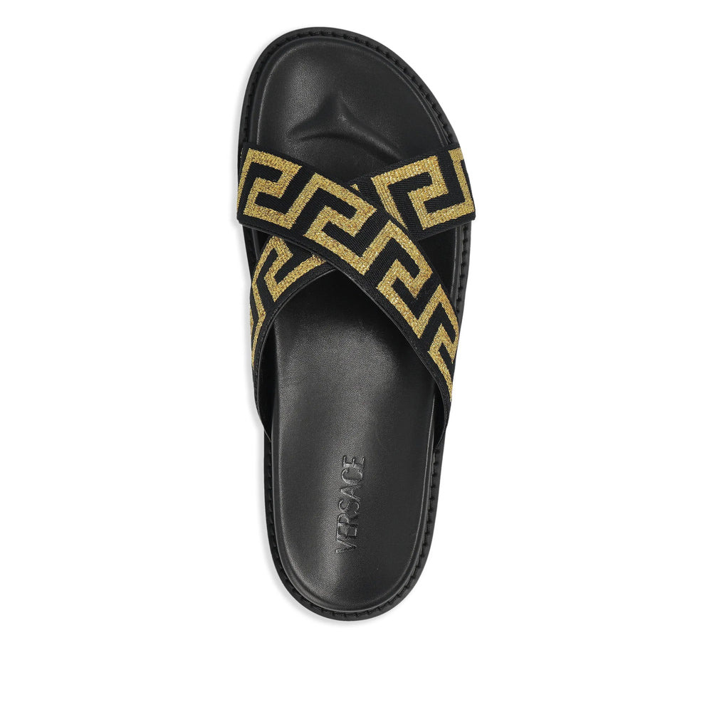Versace Black Flip-Flops & Slides Men - 6