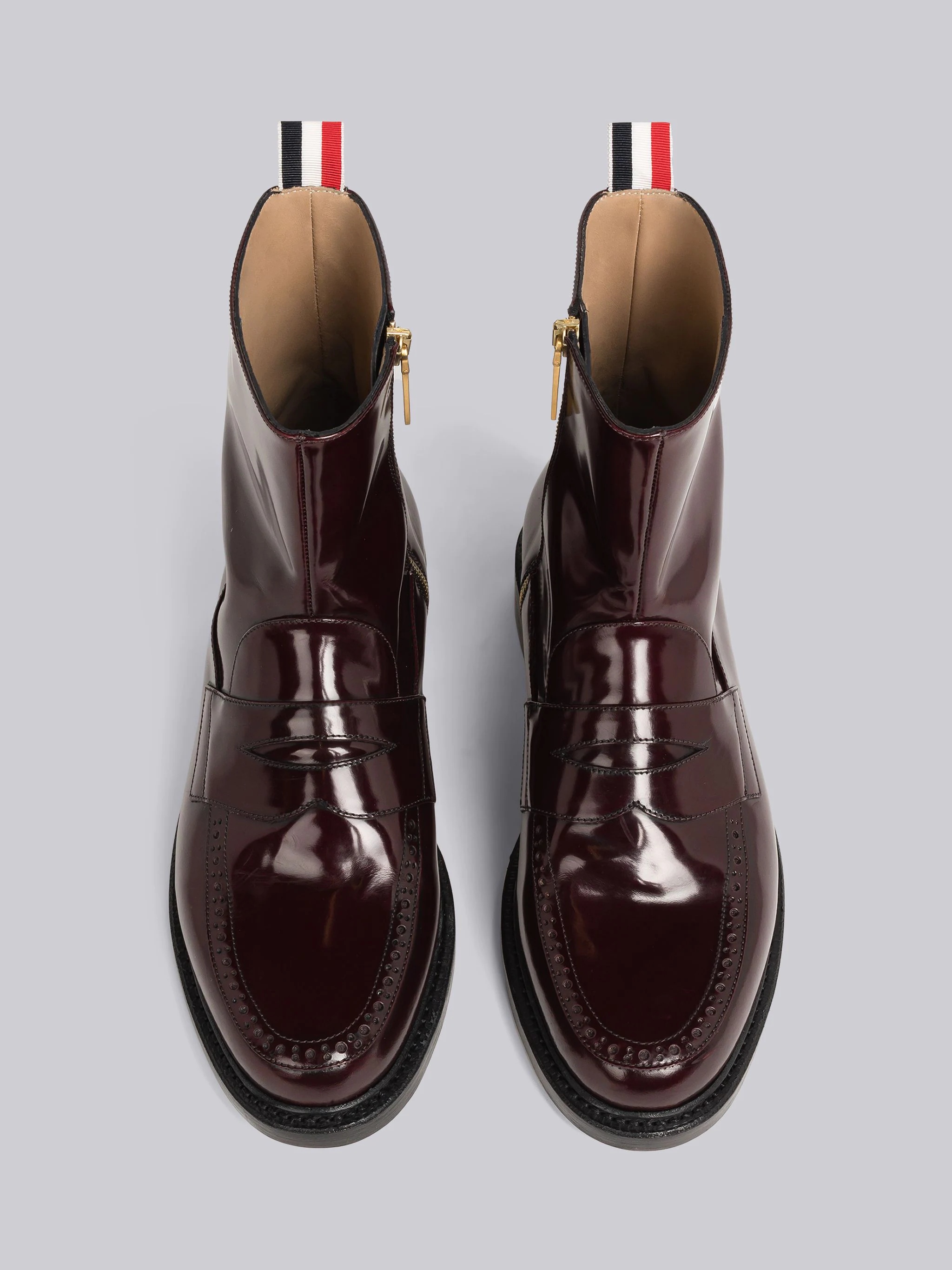 Calf Leather Penny Loafer Ankle Boot - 4