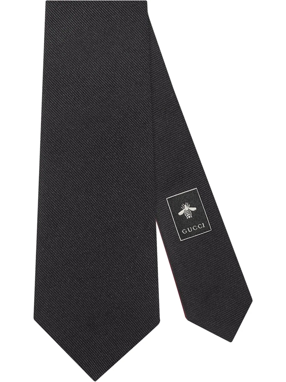 Bee embroidered tie - 1