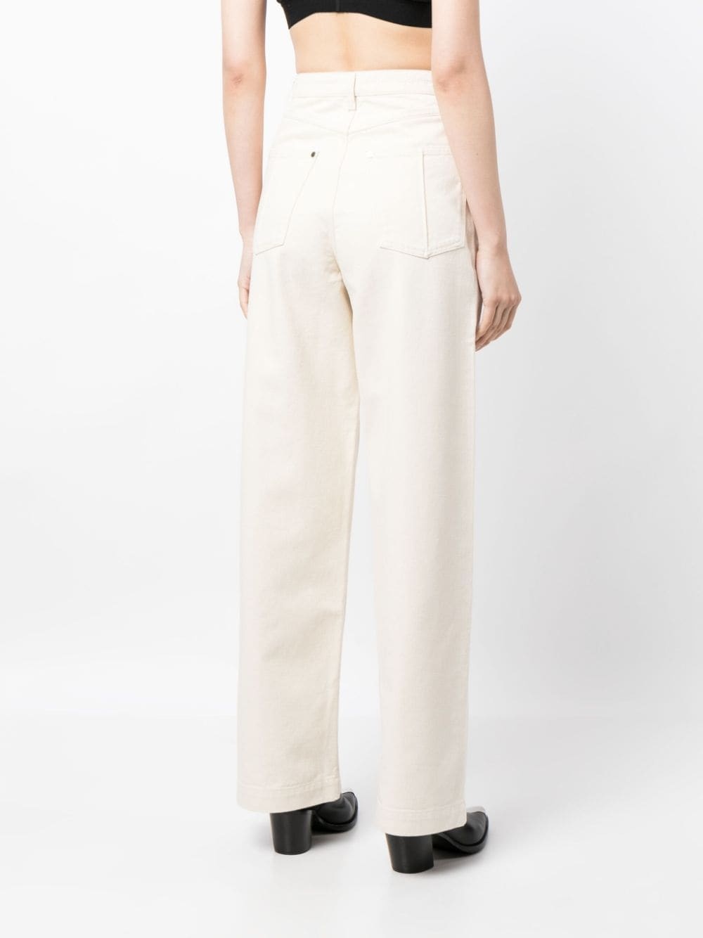 high-rise wide-leg jeans - 4