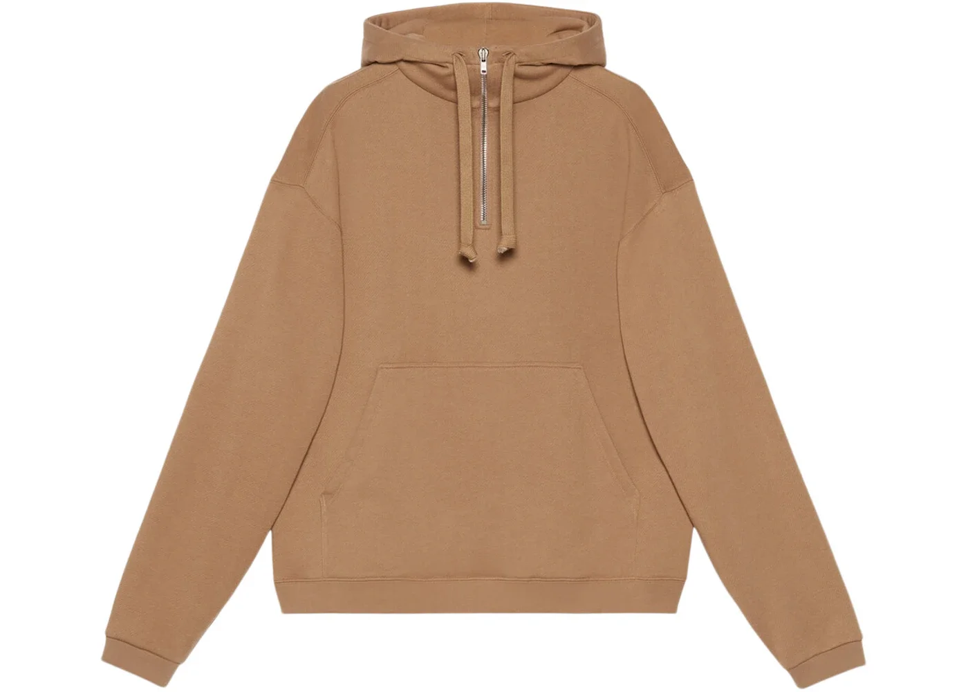 Gucci Women's Vintage Logo Half-Zip Sweatshirt Camel - 1