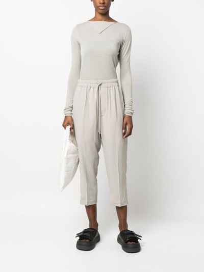 Rick Owens cropped drop-crotch trousers outlook