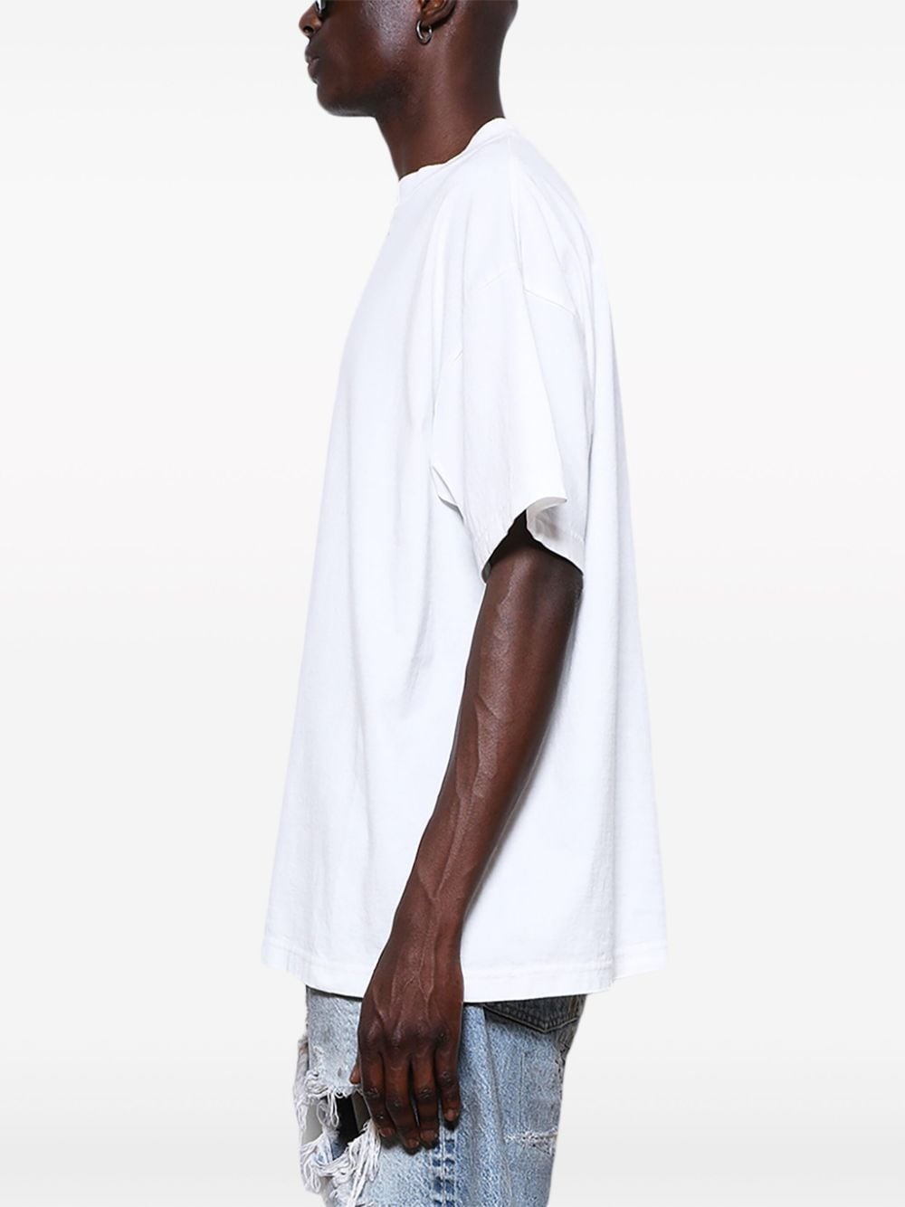 logo-print cotton T-shirt - 4