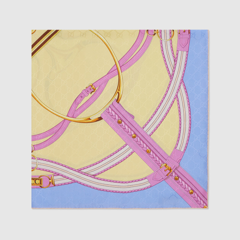 GUCCI Printed silk jacquard carré outlook